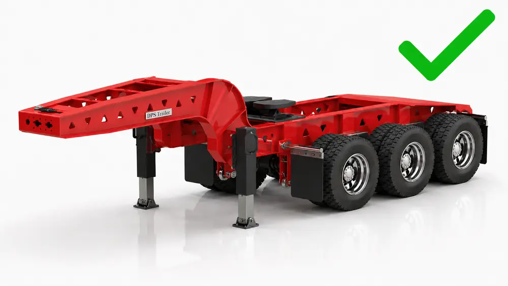 Правильное расположение передней распределительной тележки Jeep Dolly